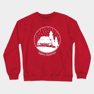 Saab 9-3 classic car Christmas snow globe Crewneck Sweatshirt